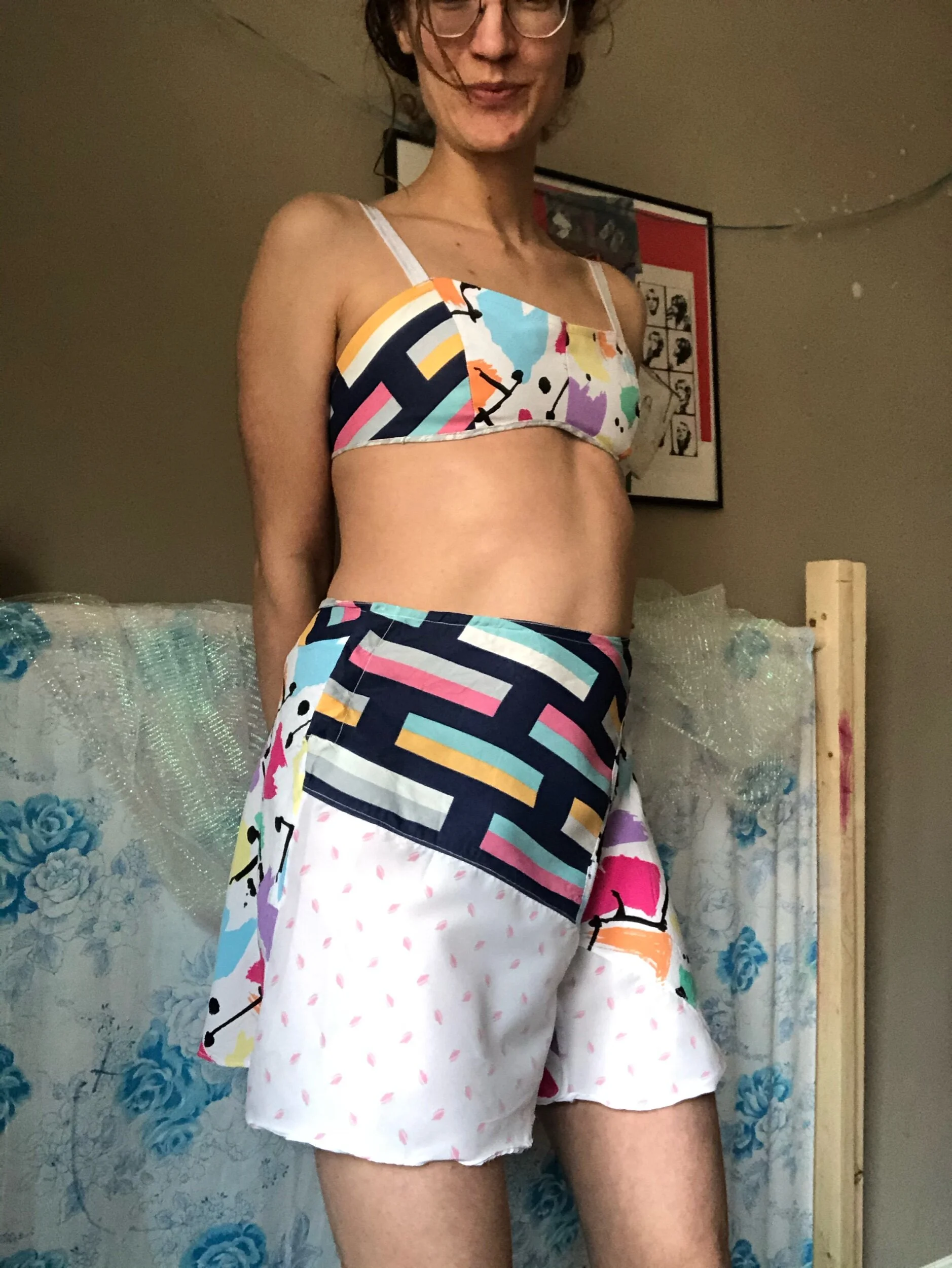 1940s scrappy lingerie set