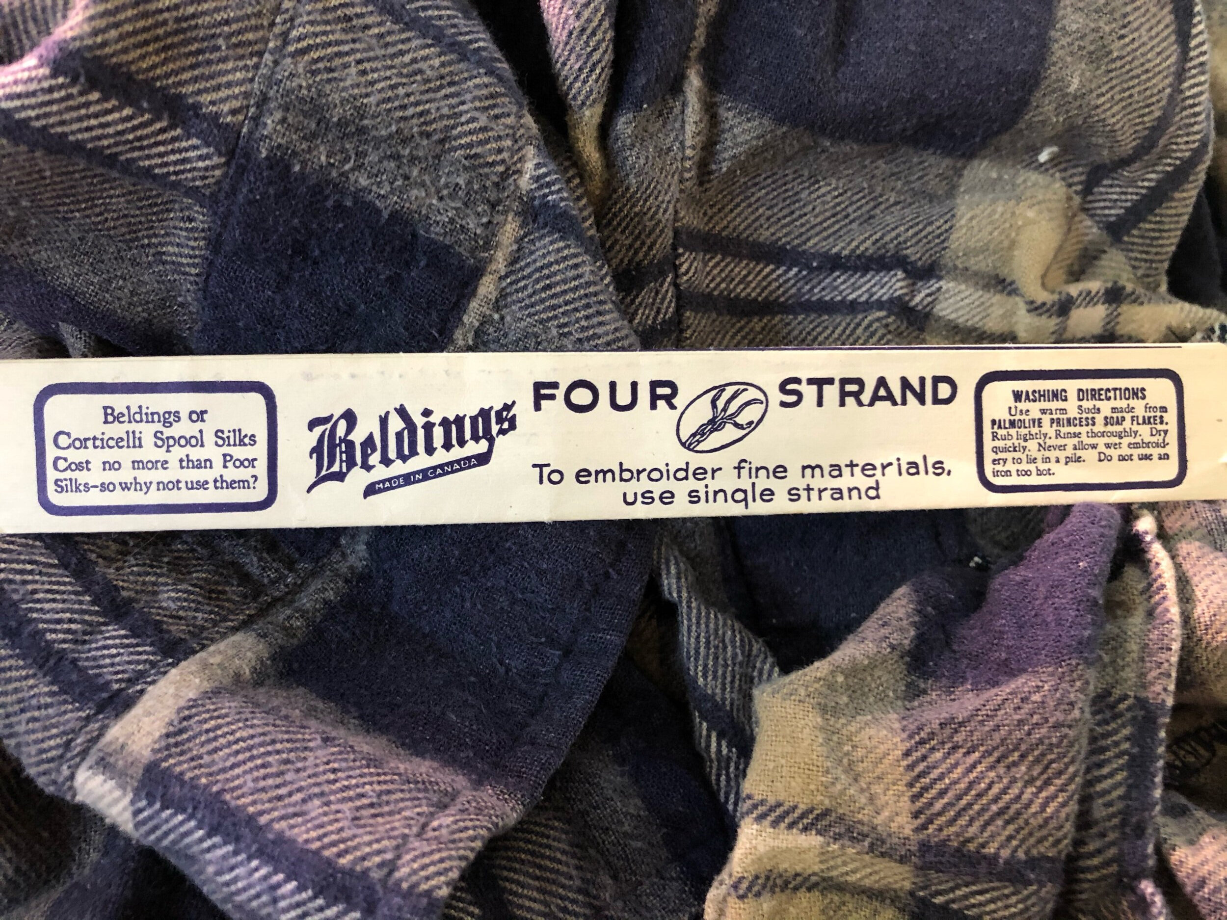 Beldings four strand silk thread