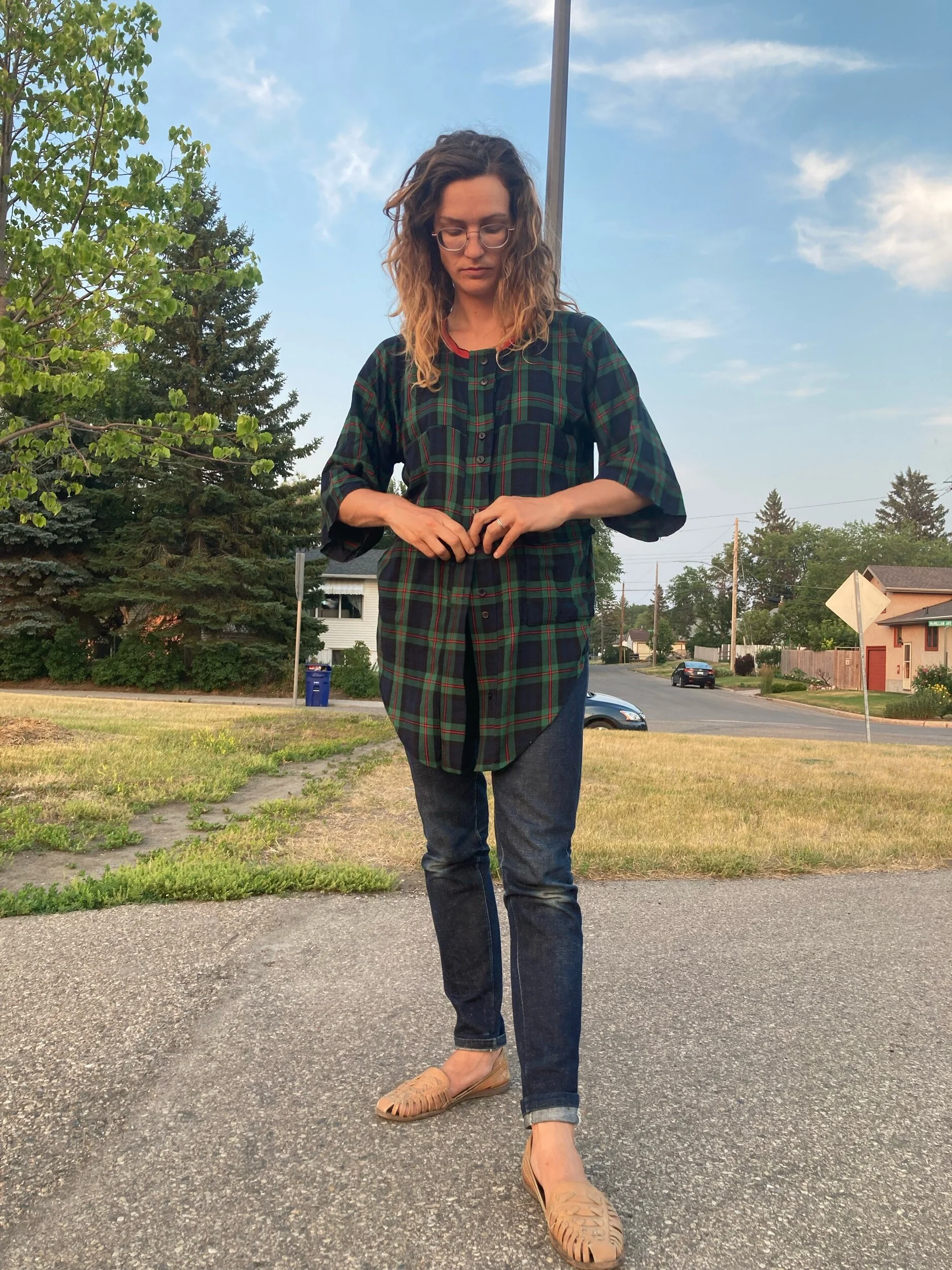 Liz Haywood’s zero waste one seam dress