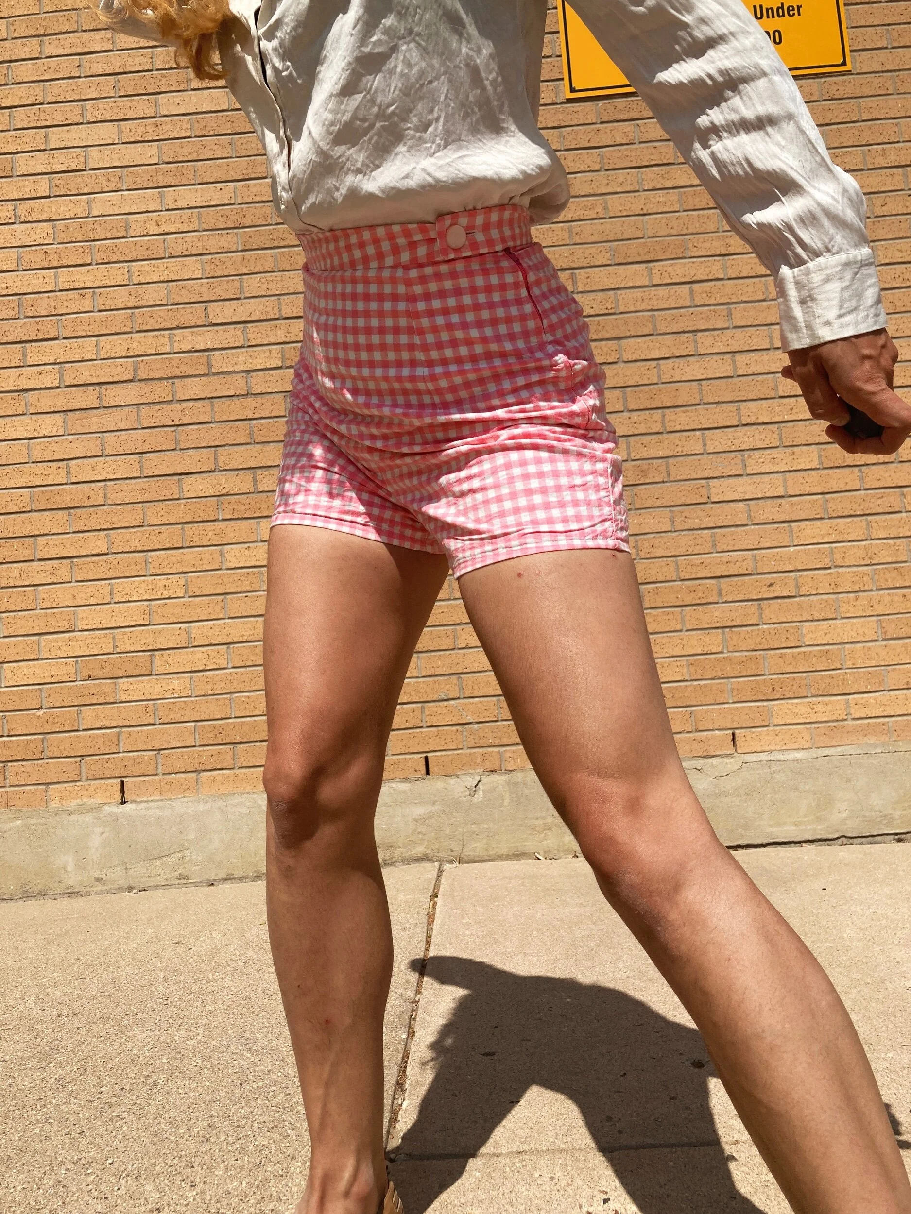 Pink Gingham: Shorts - Butterick 9779
