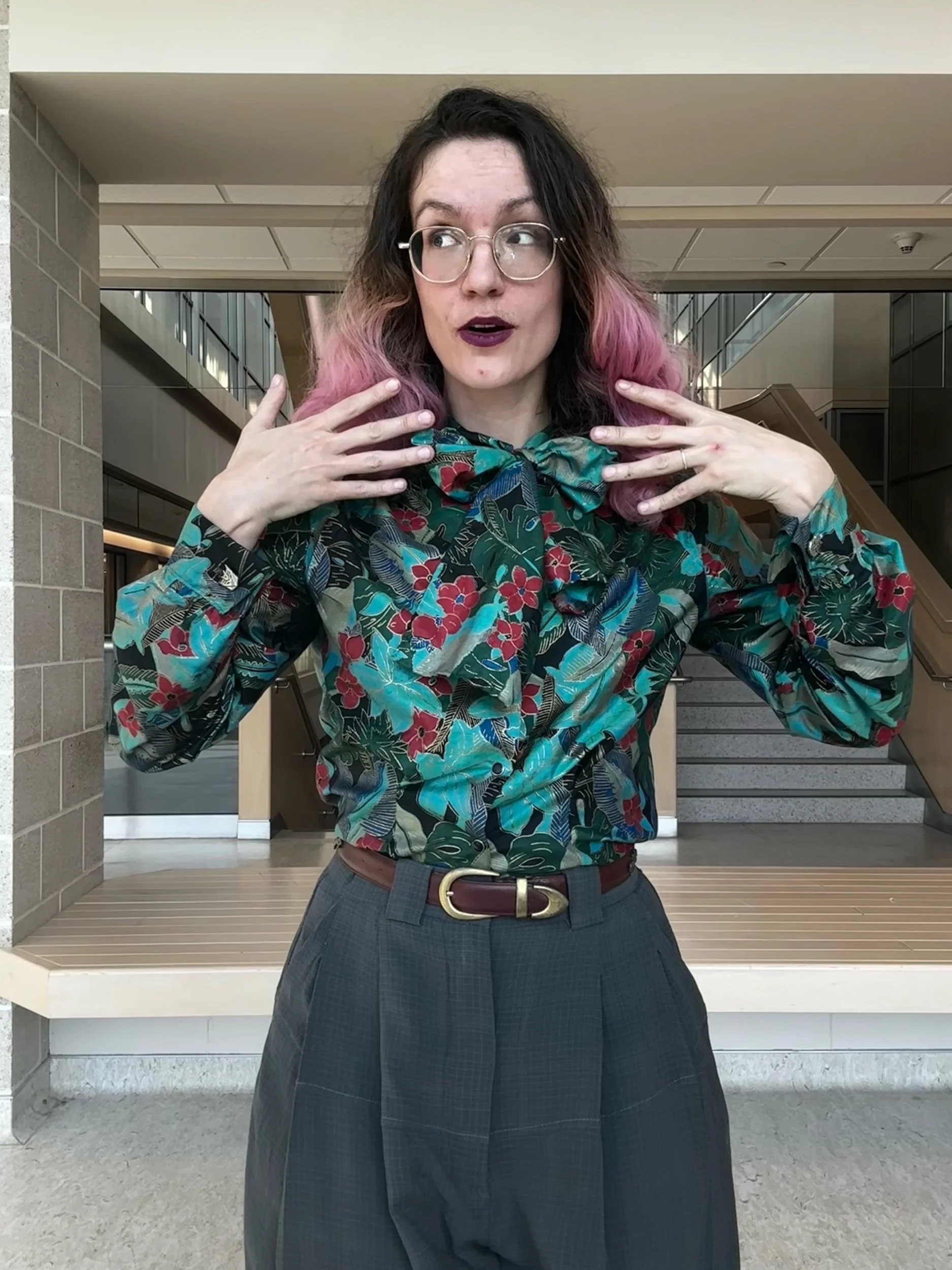 50s pussy-bow blouse Butterick 5432 