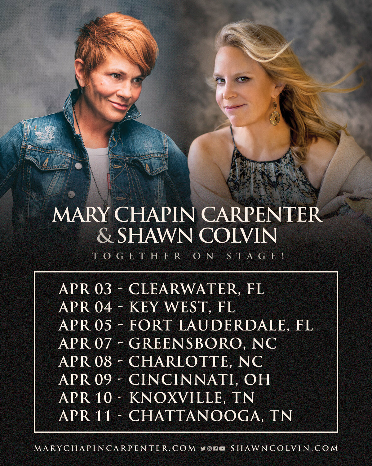 More Tour Dates Announced Together On Stage With Shawn Colvin — Mary