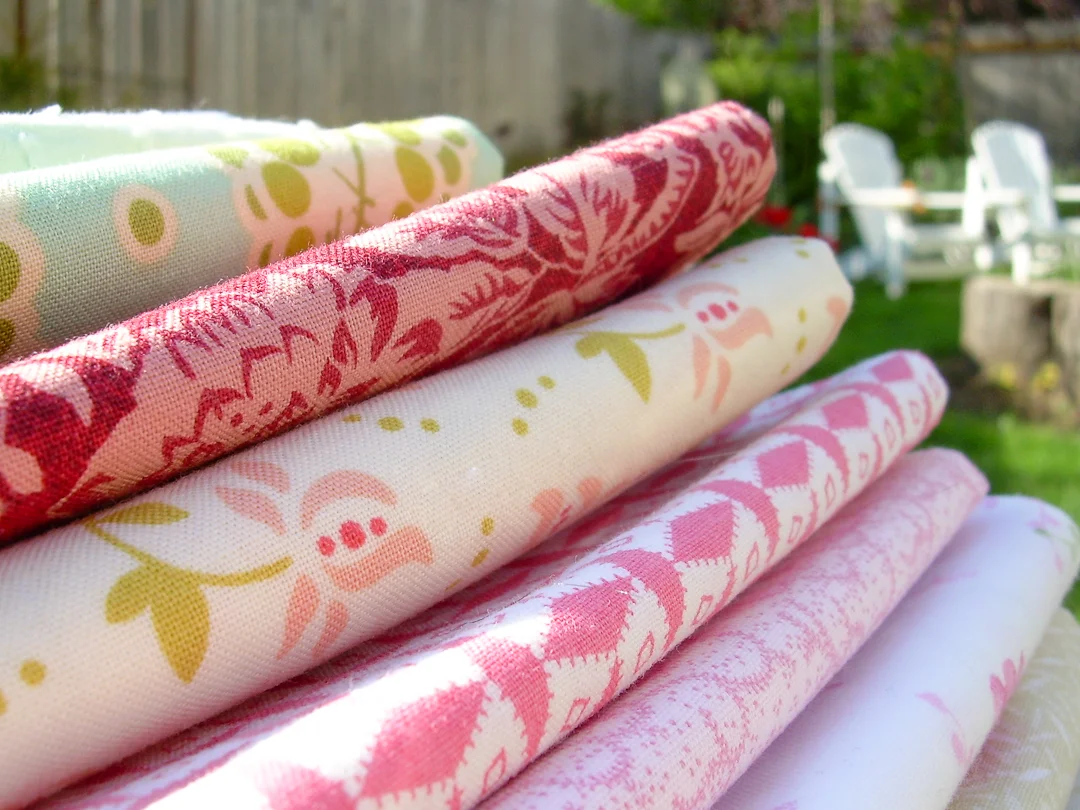 Aunt Grace and FreshCut Fabric Stack via www.helloquilting.com