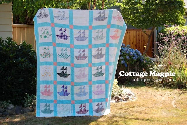 That Time I Saved My Grandma's Vintage Sailboat Quilt