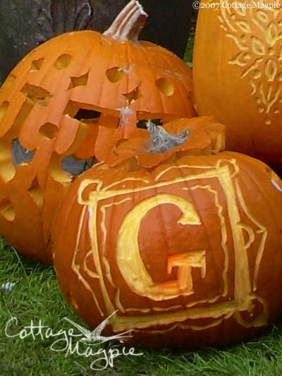 How to Carve a Monogrammed Pumpkin