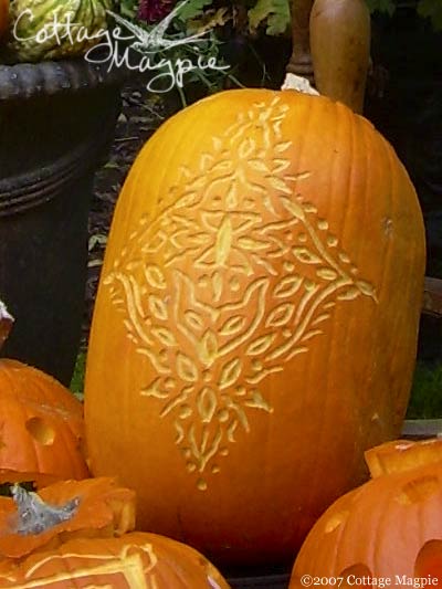 How to Carve a Mandala Pumpkin