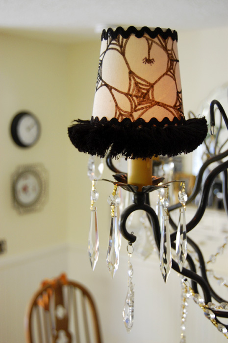 How to Make Halloween Chandelier Shades