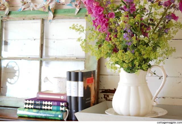 Romantic June Mantel with Flowers, Friends and Fun