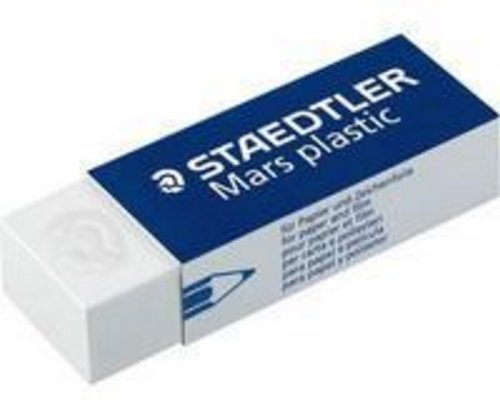 Staedtler Mars Plastic White Vinyl Eraser via www.angelamaywaller.com