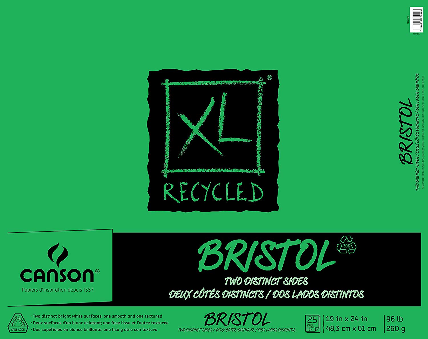 Canson XL Series Recycled Bristol Paper Pad via www.angelamaywaller.com