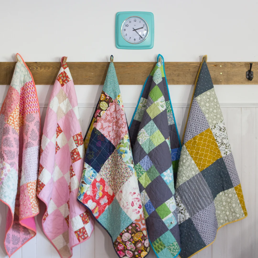 Completed Baby Quilts from Hello, Quilting! via www.angelamaywaller.com