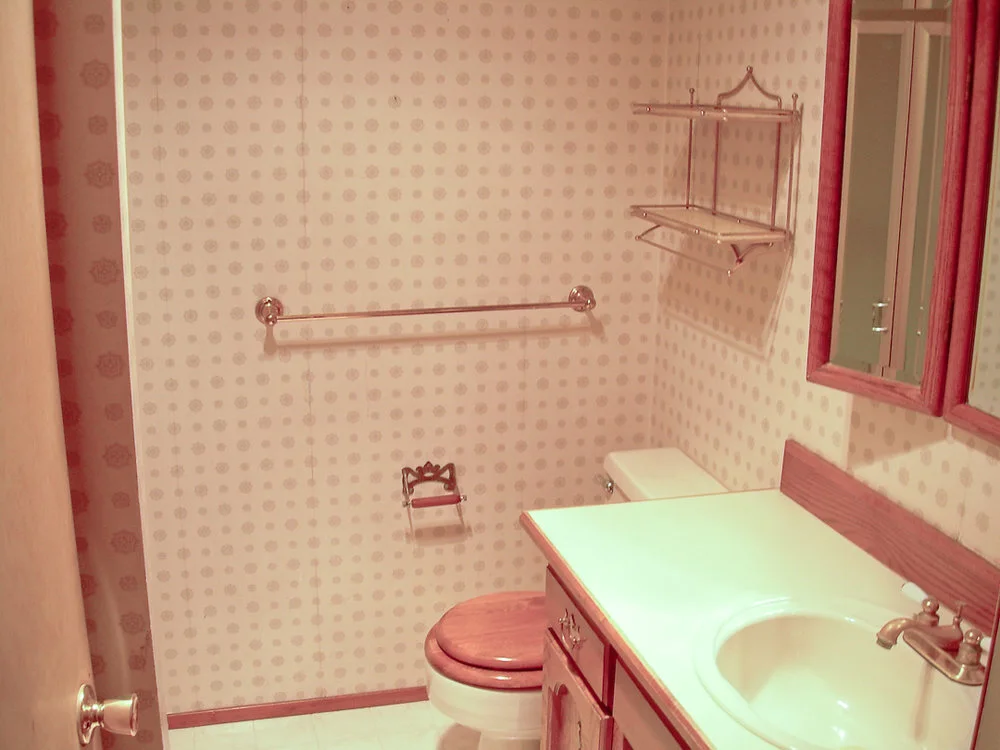 Pear Tree Cottage Guest Bathroom Originally via www.angelamaywaller.com