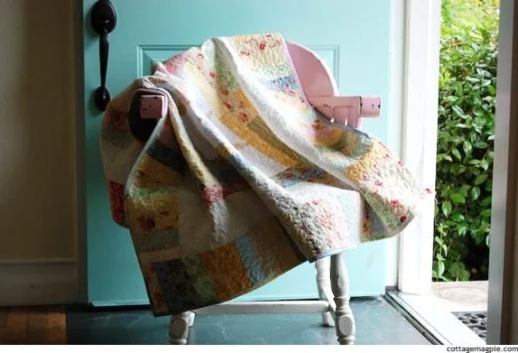 Quilt on Chair via www.angelamaywaller.com