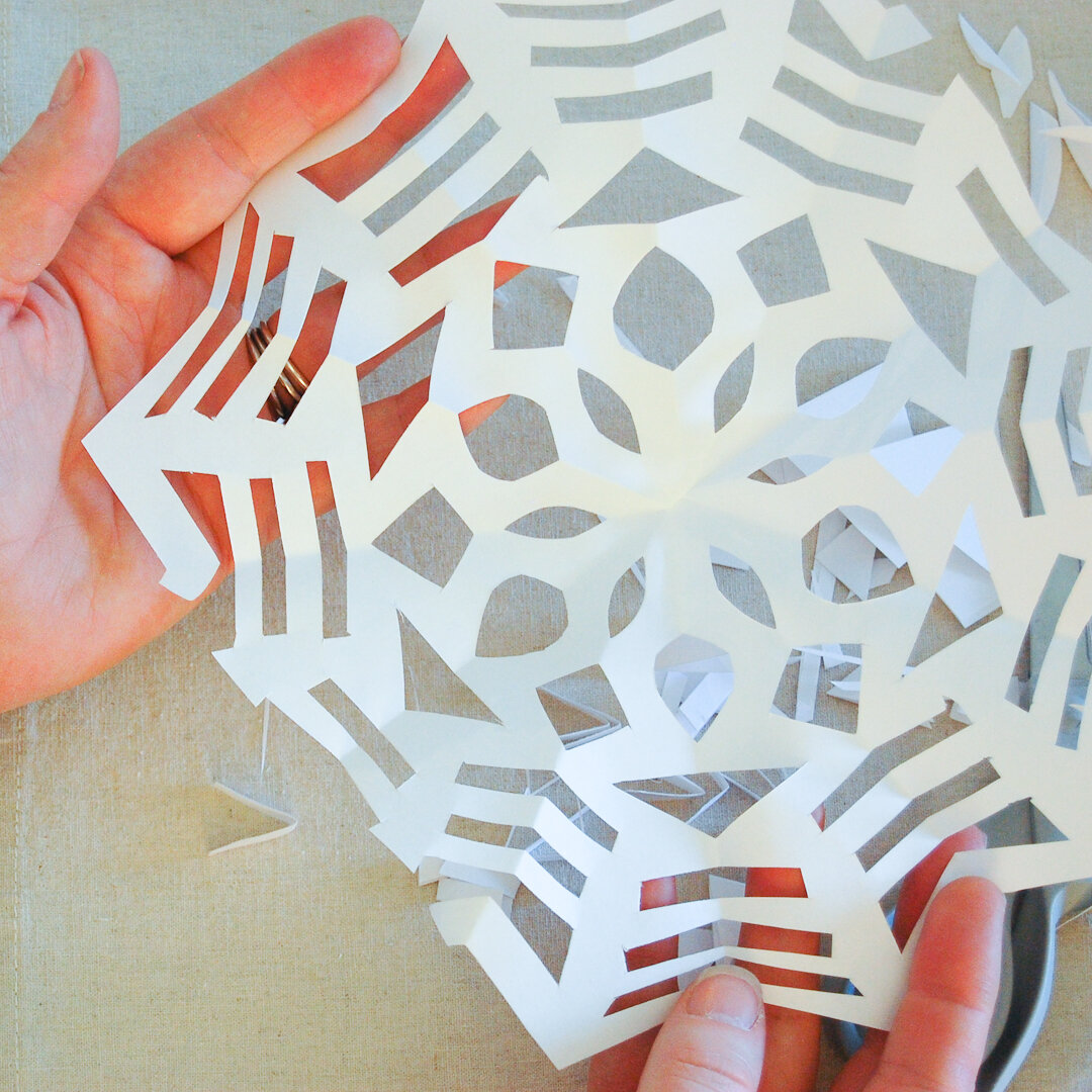 How to Make 6-Pointed Paper Snowflakes