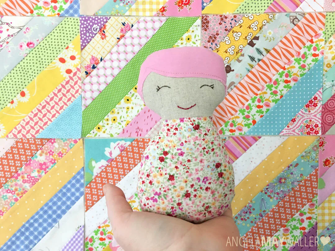 Tiny Stuffed Doll via www.angelamaywaller.com