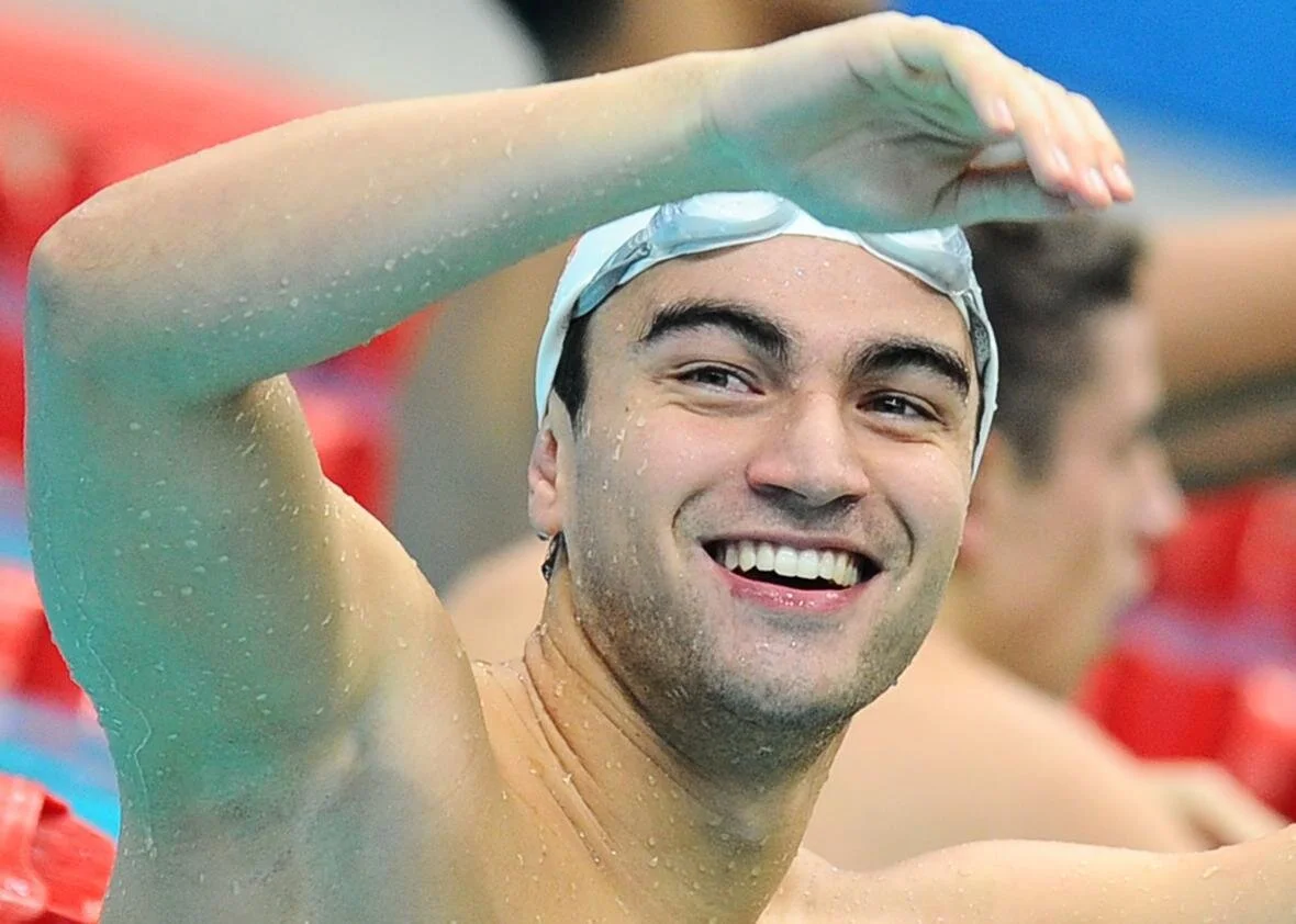 My first major international swimming competition, Commonwealth Games in New Delhi 2010