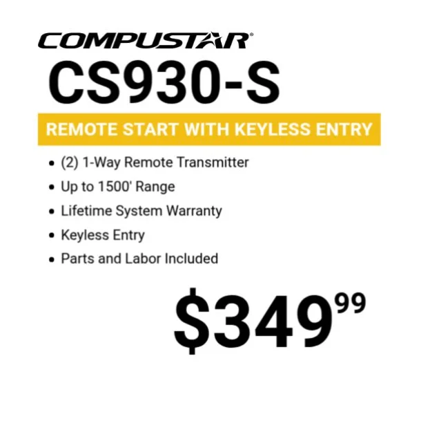 remote start compustar