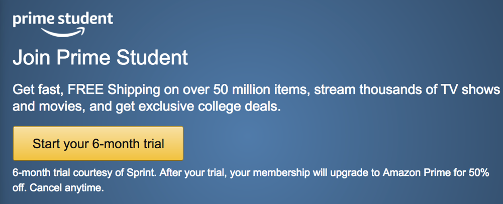 Amazon Prime学生版