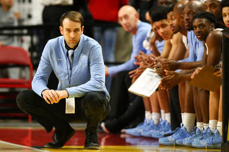 Coach O’Connell assessing his team’s play in the state semifinals. Photo Credit: The Sentinel