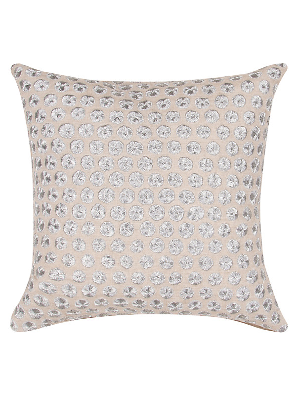 Embroidered Dot Pillow