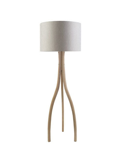 Lewis Wishbone Floor Lamp, Linen