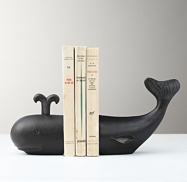 Whale Book Ends