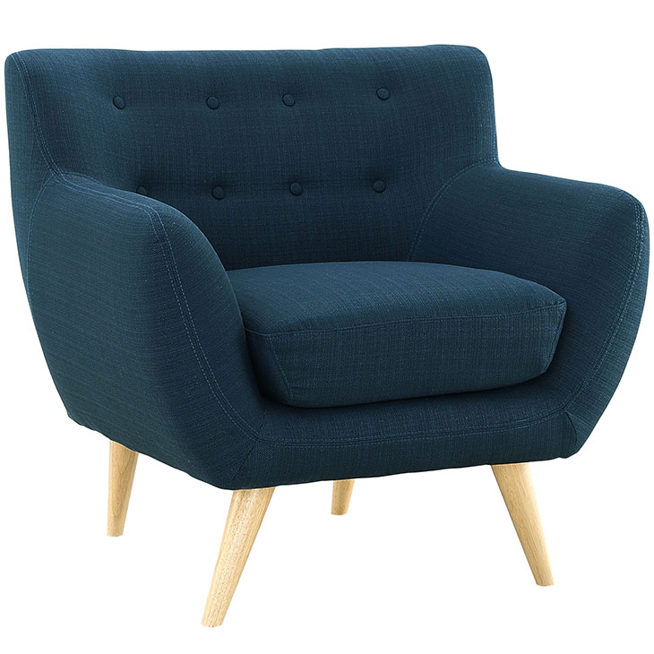 Remark Upholstered Armchair, Azure