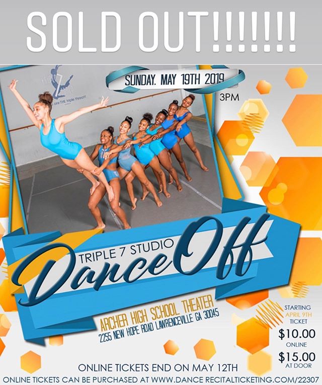 Our Sunday show is SOLD OUT!!!!