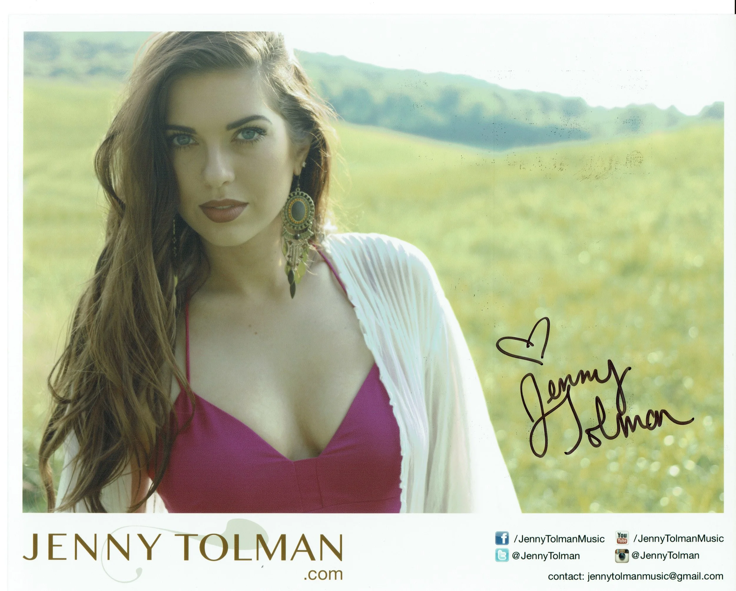 Autographed 8X10 Pink Dress