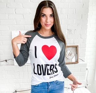 I ❤ Lovers Baseball Tee