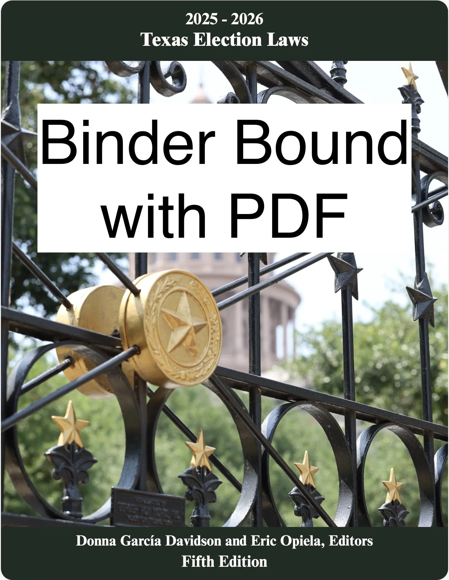 PDF and Print Copy of 2025-2026 Texas Election Laws (tax included)