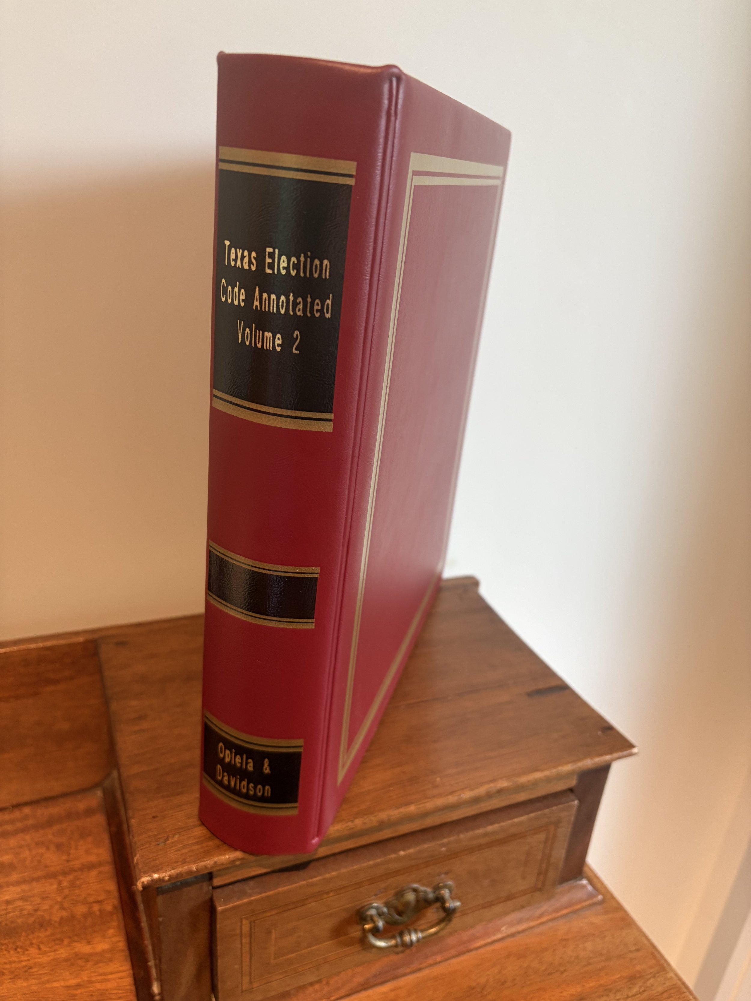 Texas Election Code annotated Volume 2, Sections 81.001 to 182.007, Tax Included