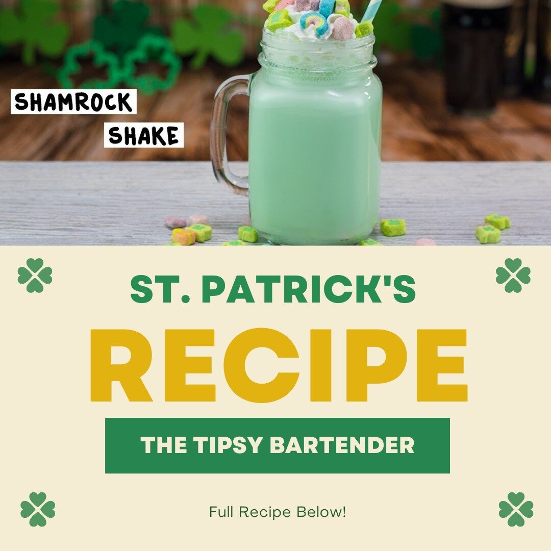 Happy St. Patrick&rsquo;s Day! Here&rsquo;s a fun recipe for a boozy shamrock shake from @thetipsybartender! If you haven't heard of tipsy bartender than drop everything your doing and check them out NOW!

Click here for the full recipe: https://tips