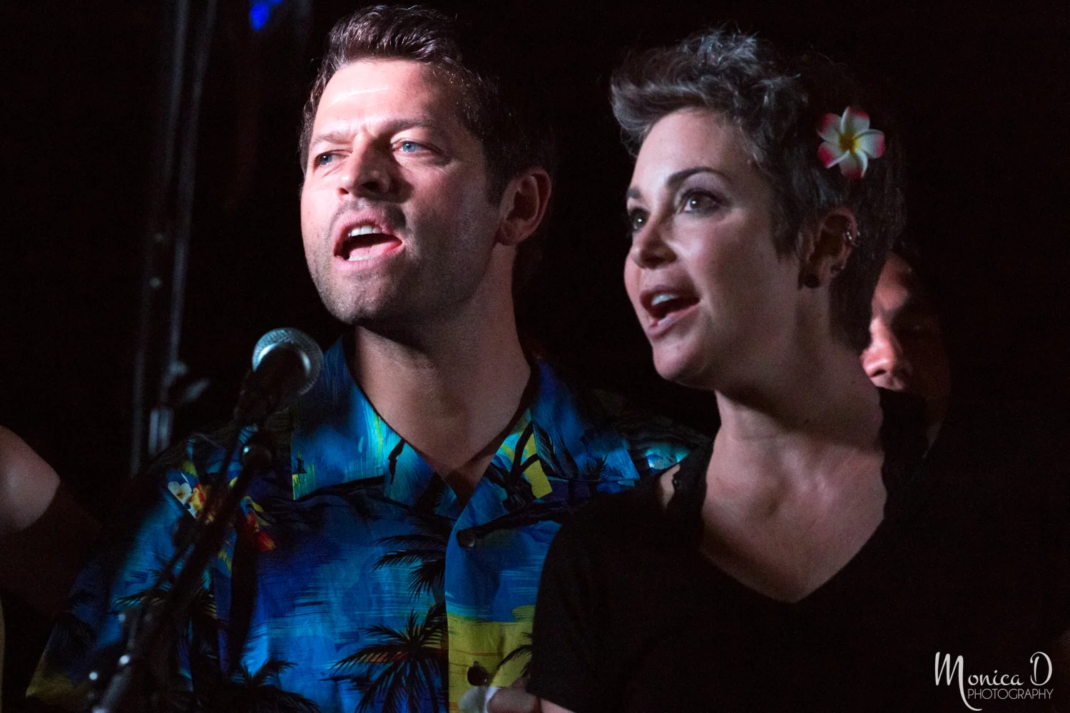 Misha Collins and Kim Rhodes