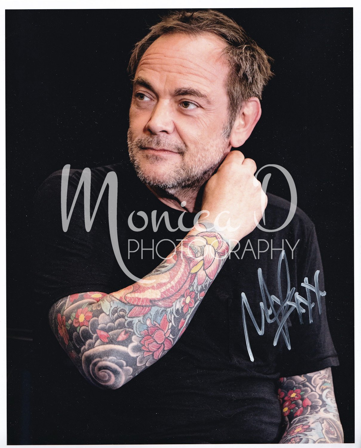 Mark Sheppard on stage during the weekend of the Road So Far tour in Austin, Texas, 2024