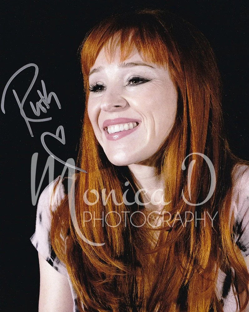 Ruth Connell on stage during the Supernatural panel in Vancouver, British Columbia