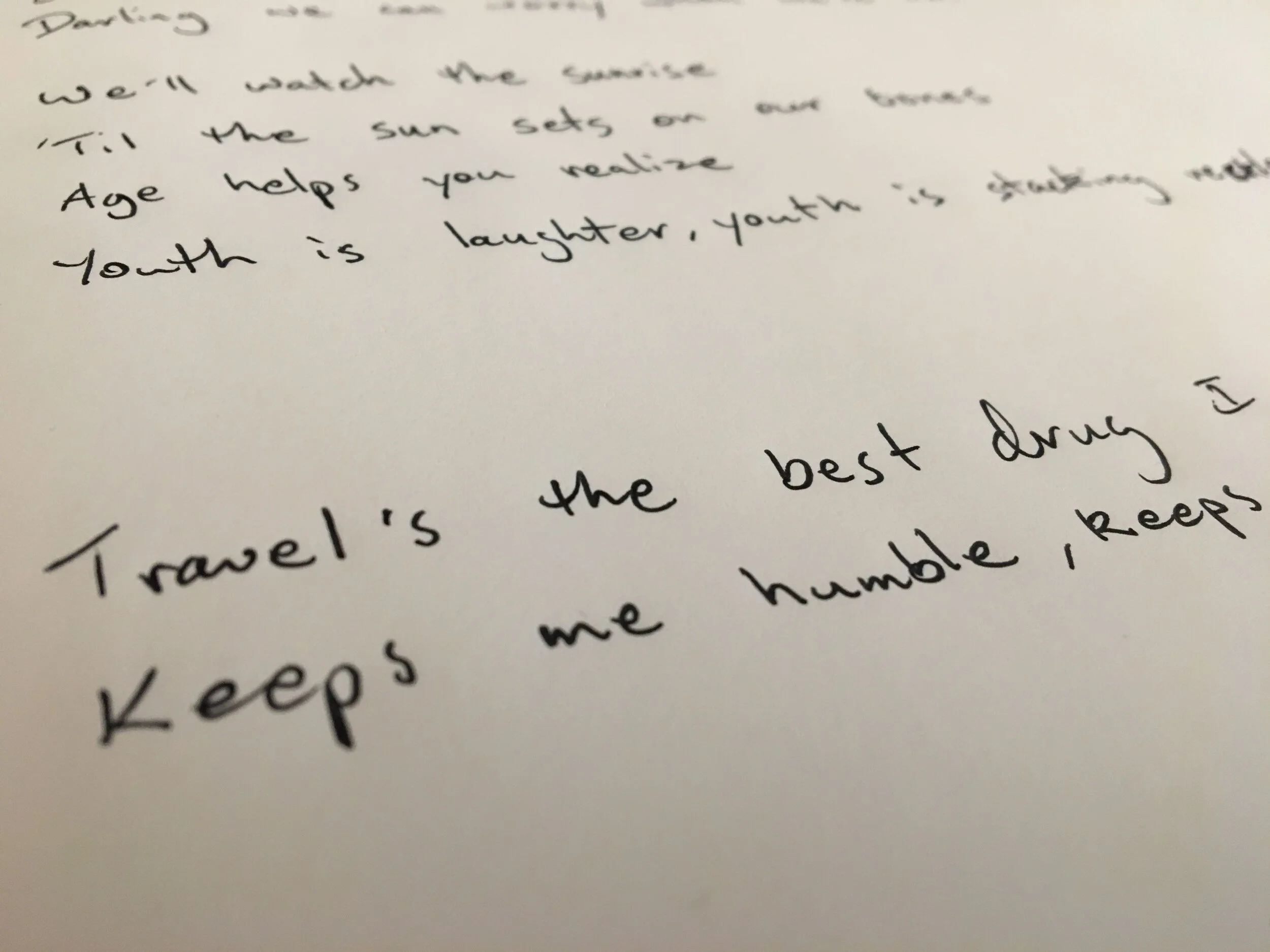 Lyrics - "Sang Through the Summer"