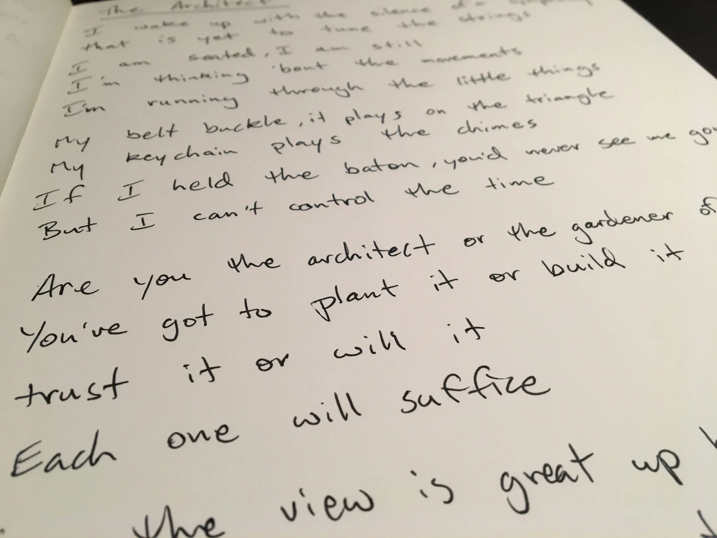 Lyrics - "The Architect"