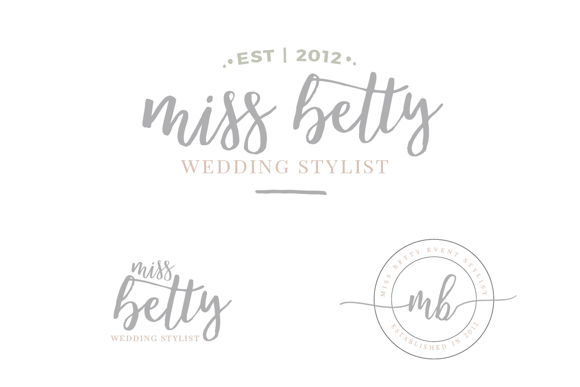 Logo variations and submark on white background