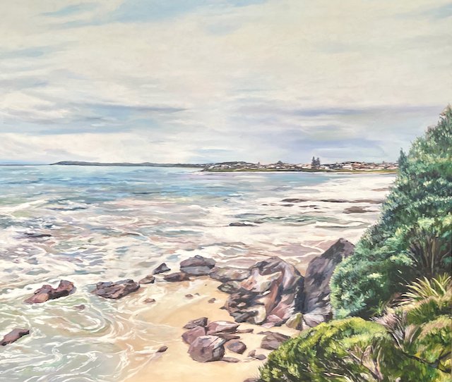 SOLD Blackwoods Beach 95 x 105cm