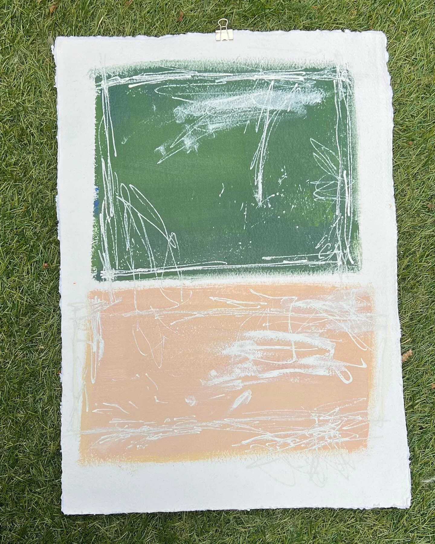 Mark Rothko is one of my favorite painters. So here&rsquo;s a little piece inspired by him.

Not a Rothko 2022
Acrylics and white out on cotton paper.