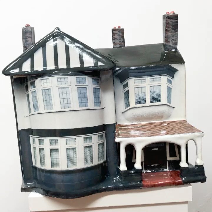 Love these huge 1930s houses. The string black and white beams really stand out.
This was a present for someone&rsquo;s #50thbirthday . These houses make the best gifts. How brilliant to club together for a special birthday gift that is bespoke and r