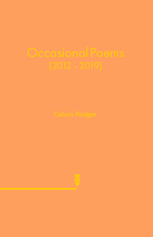 Occasional Poems by Calum Rodger