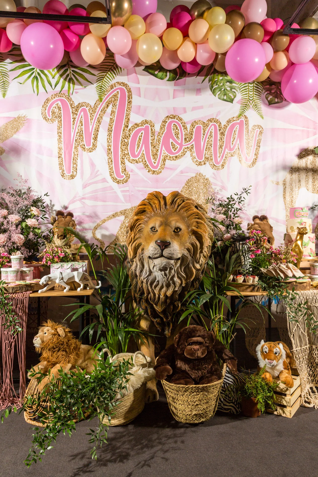 Anniversaire Jungle Fleuris