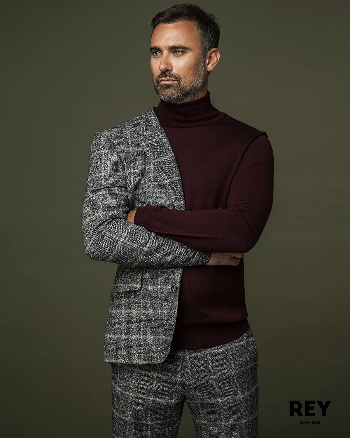 Suit: Moss London, Rollneck: TOPMAN