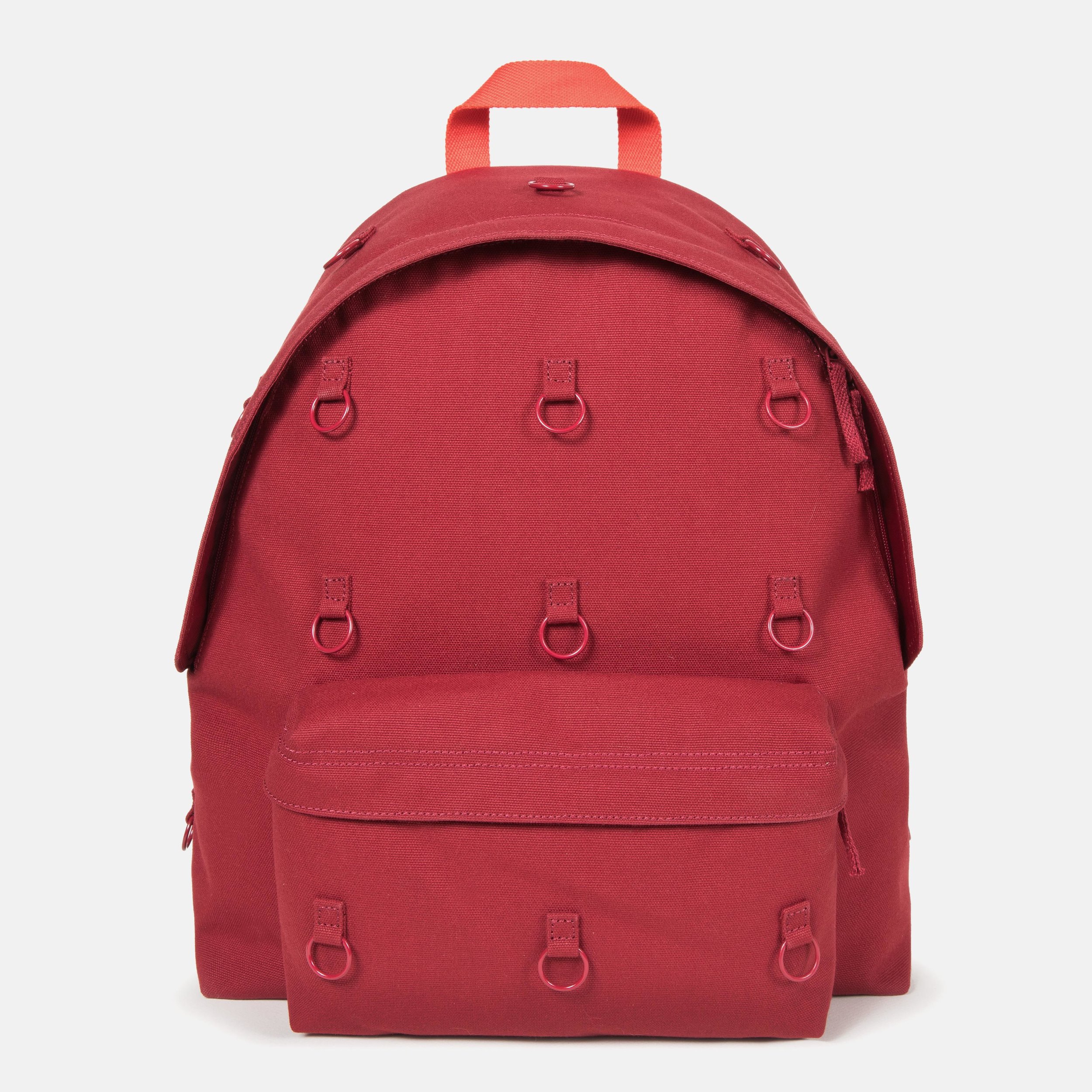 Raf Simons Grey and Pink Eastpak Edition Topload Loop Backpack Raf Simons