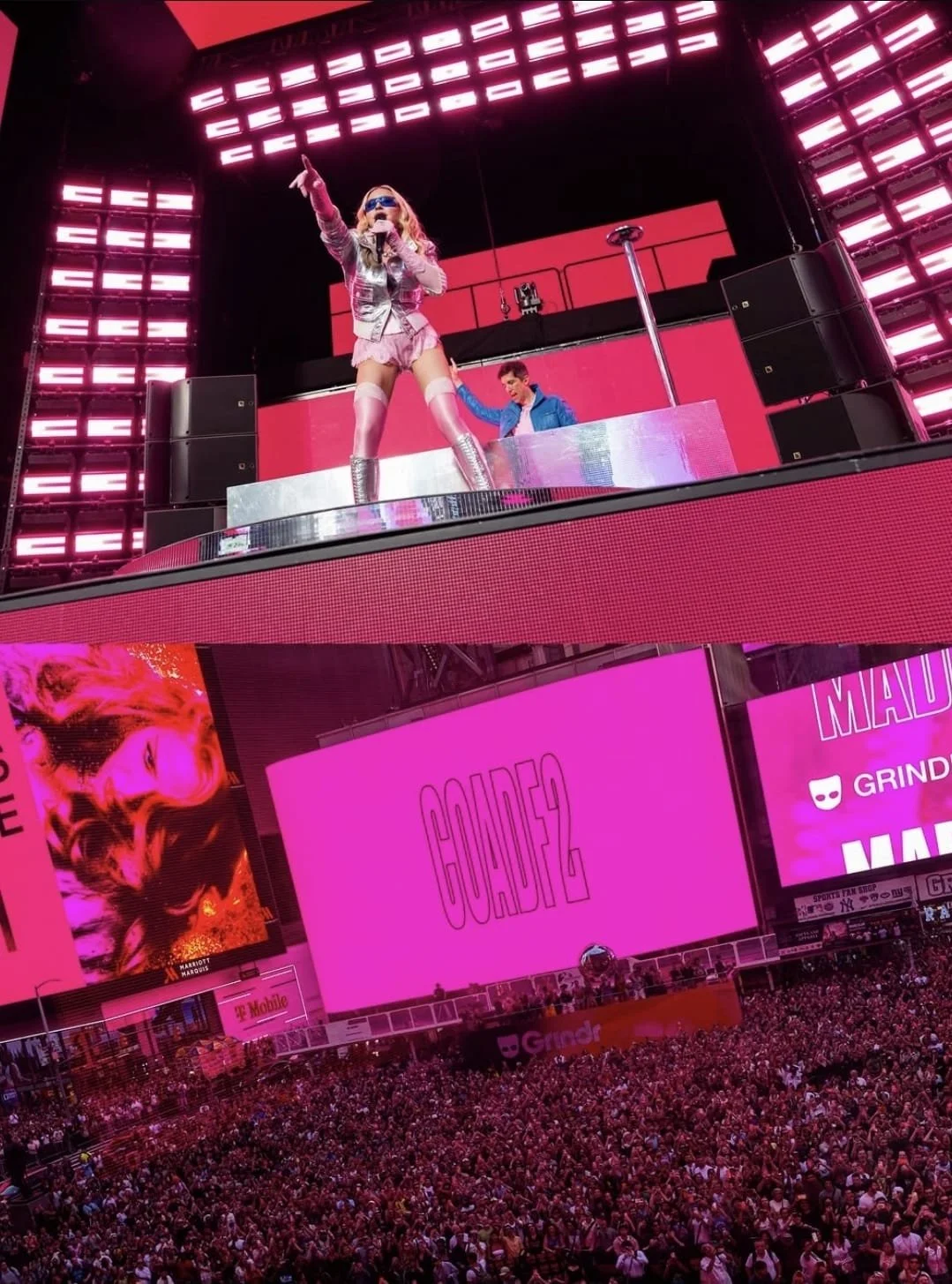 Madonna and Grindr Turn Times Square Into A Dance Floor for Pride