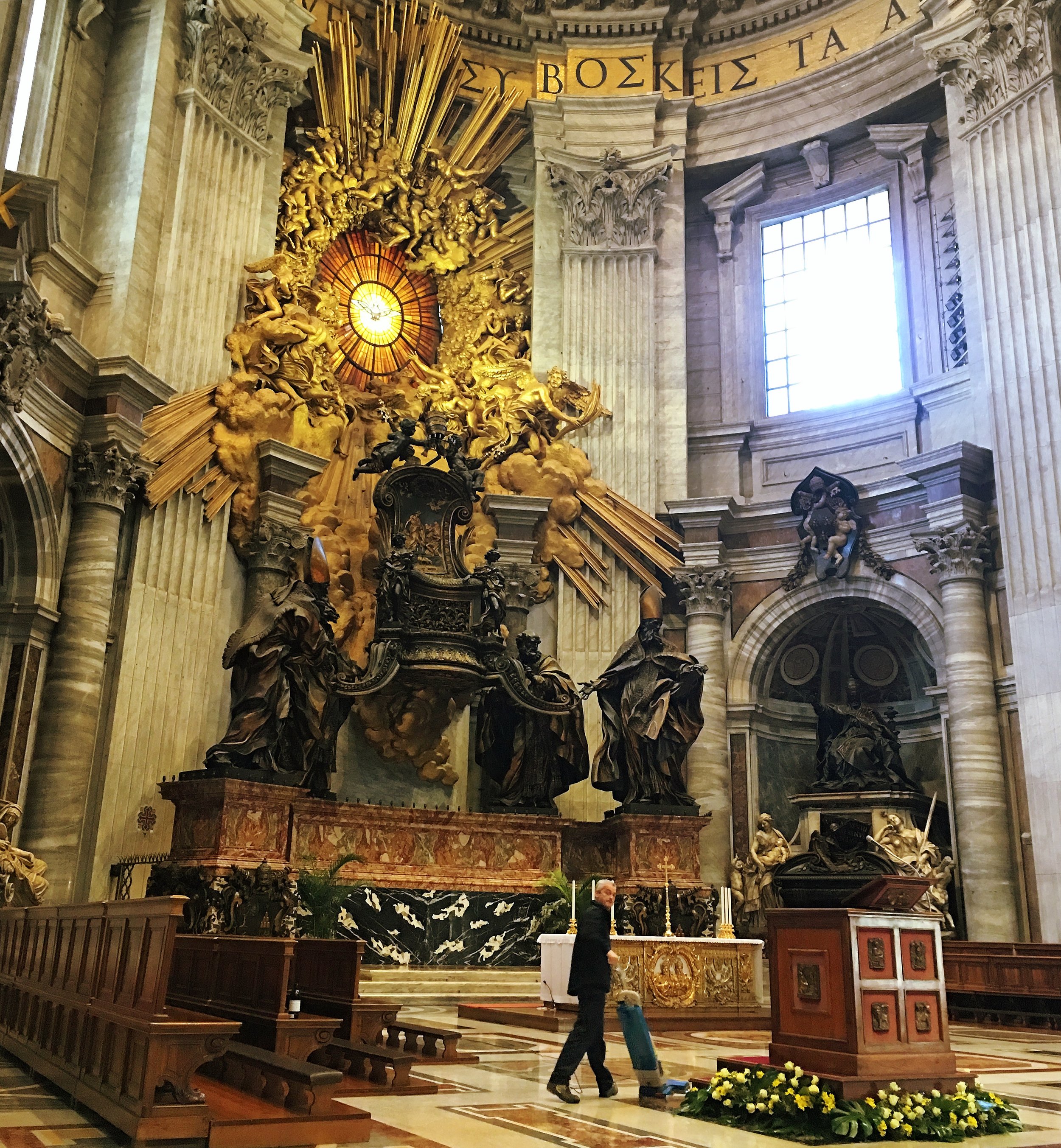 Cleaning St. Peter’s Basilica