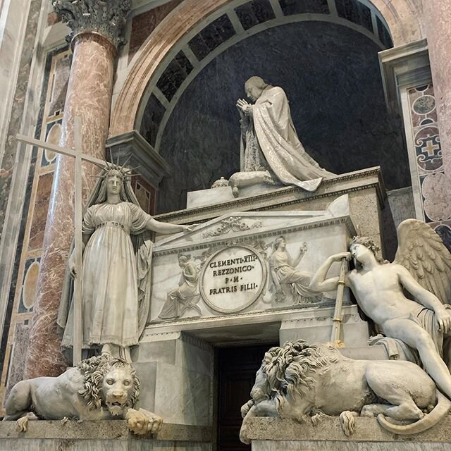 Even after a decade, I&rsquo;m still discovering details about the basilica. The funerary monument of Pope Clement XIII (next to the Altar of St. Michael the Archangel) is the only signed piece in St. Peter&rsquo;s Basilica by the sculptor Antonio Ca