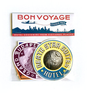 Sticker timbre bon voyage - TenStickers